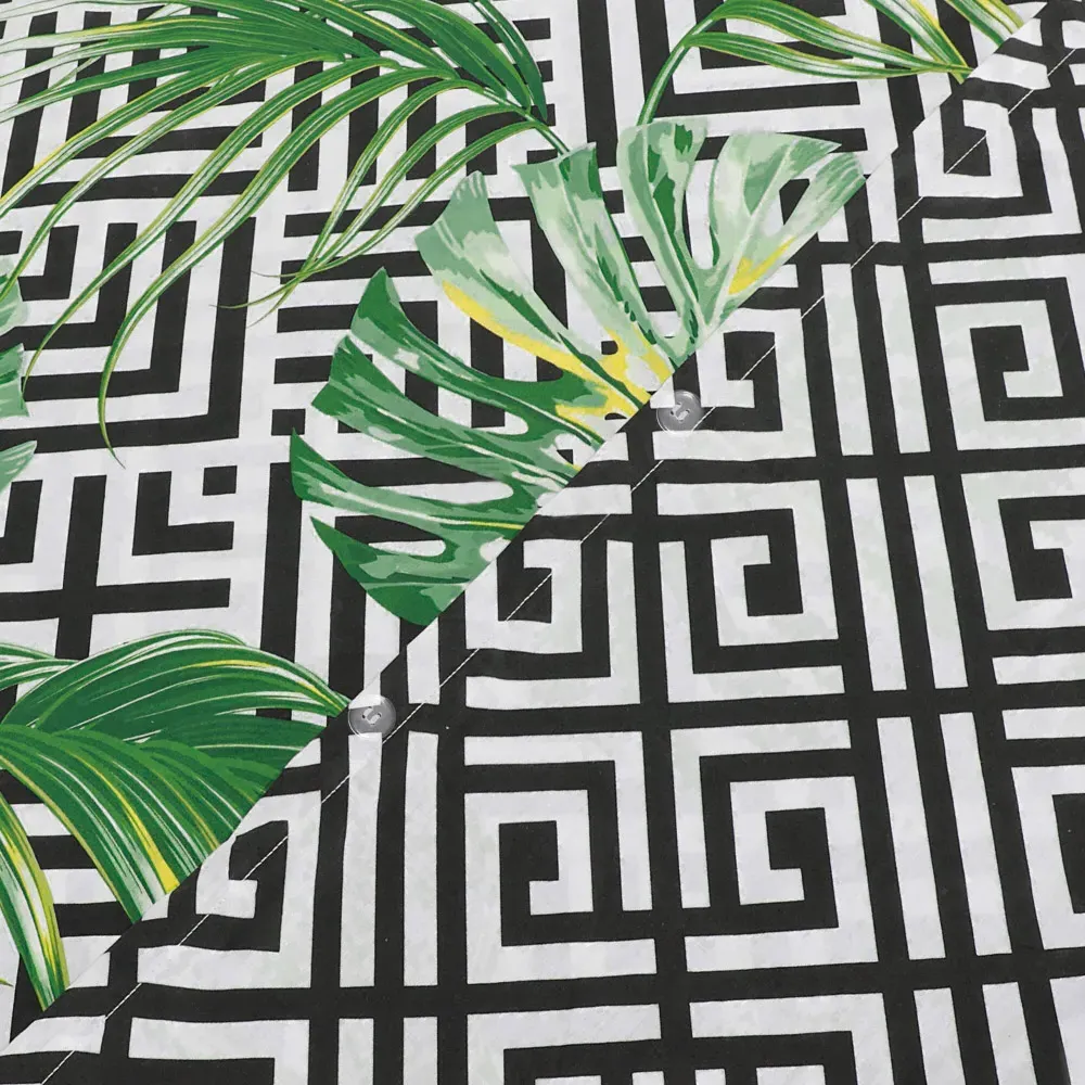 Velosso EasyCare Single Ethnic Leaf Reversible Duvet Set