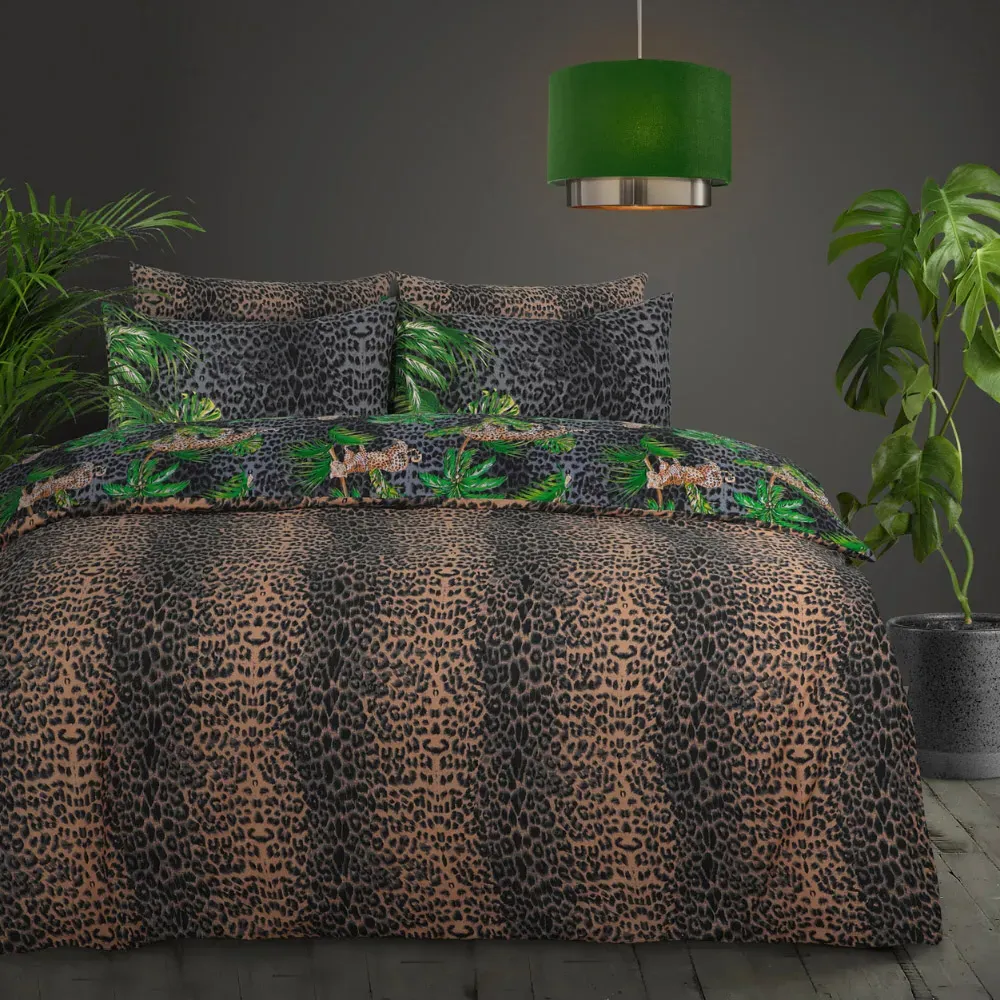 Velosso EasyCare Single Leopard Jungle Reversible Duvet Set - Multi