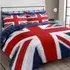 Velosso EasyCare Single Union Jack Reversible Duvet Set - Blue