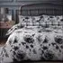 Velosso EasyCare Super King Floral Reversible Duvet Set - Grey
