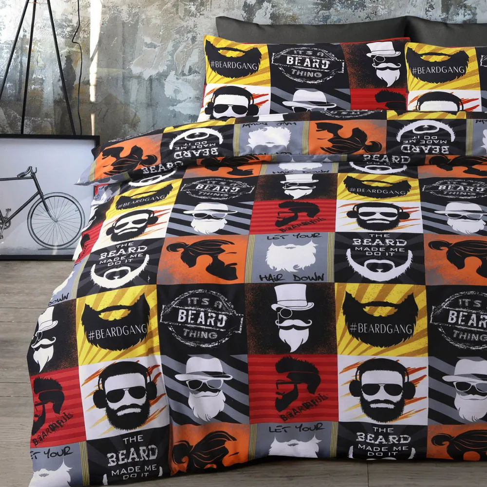 Velosso Its A Beard Thing Double Duvet Set - Multi