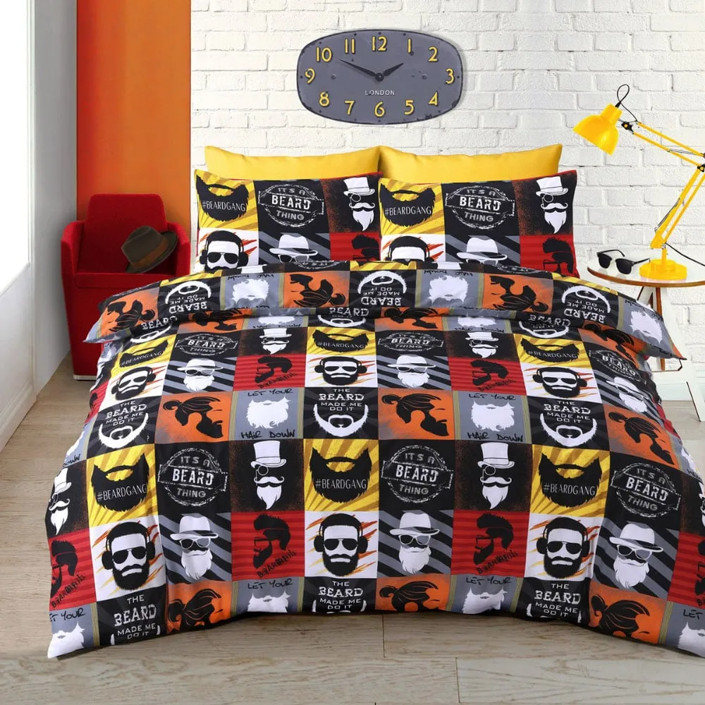 Velosso Its A Beard Thing Double Duvet Set - Multi