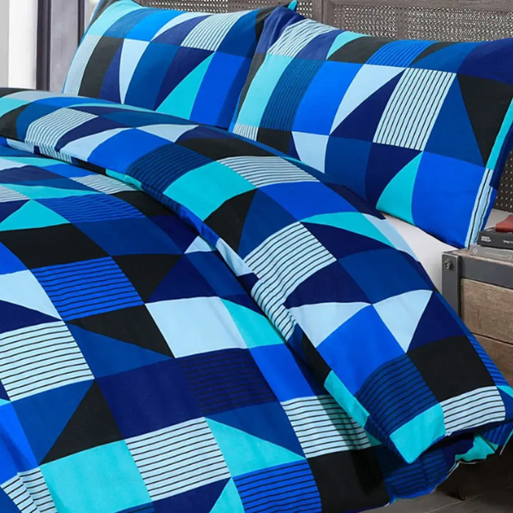 Velosso Jazz King Size Duvet Set - Blue