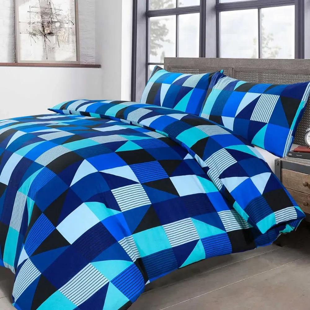 Velosso Jazz King Size Duvet Set - Blue