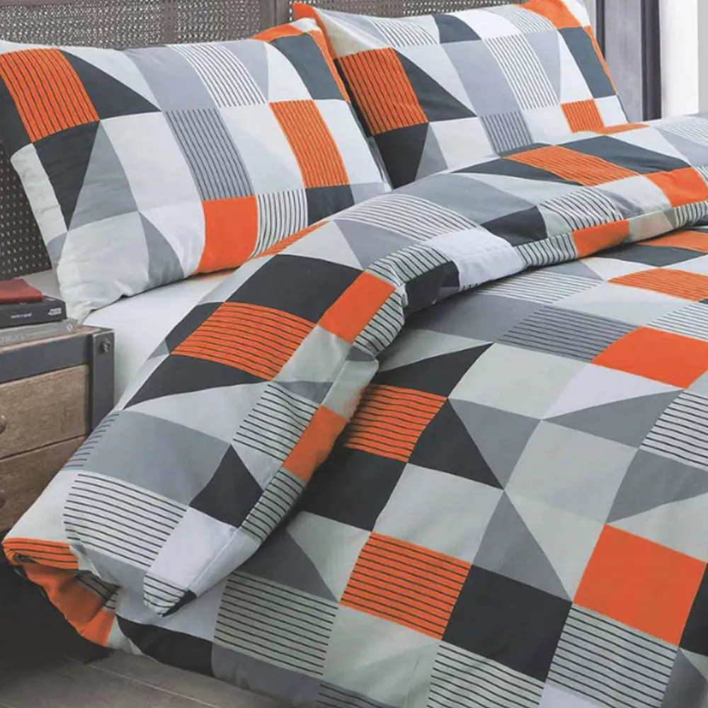 Velosso Jazz King Size Duvet Set - Orange