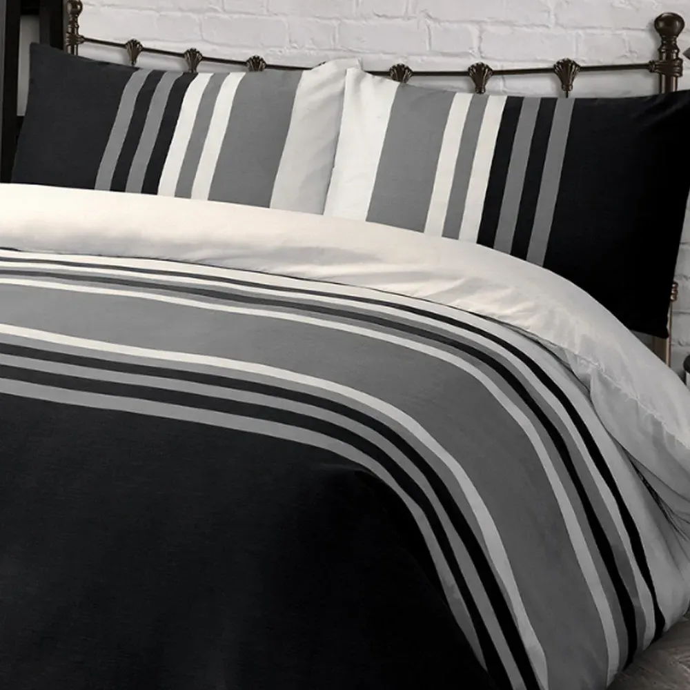 Velosso King Size Duvet Set - Black, Polycotton