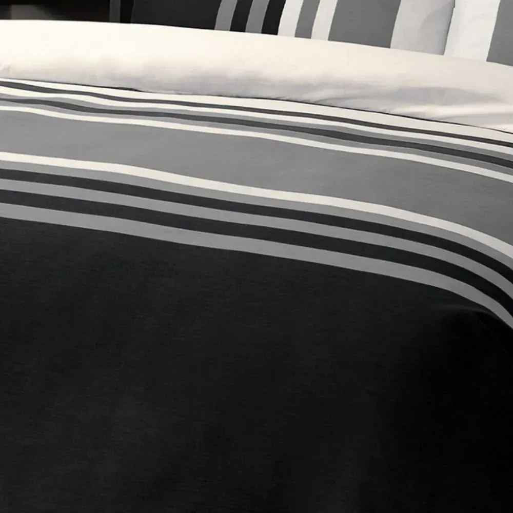 Velosso King Size Duvet Set - Black, Polycotton