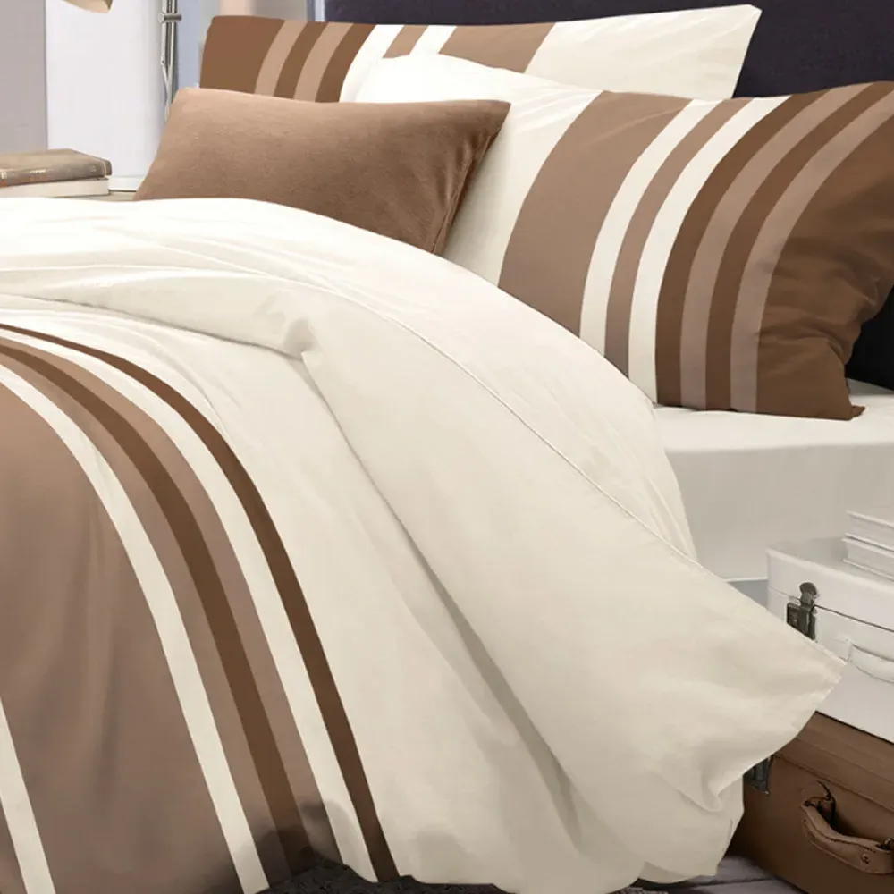 Velosso King Size Duvet Set - Chocolate, Polycotton