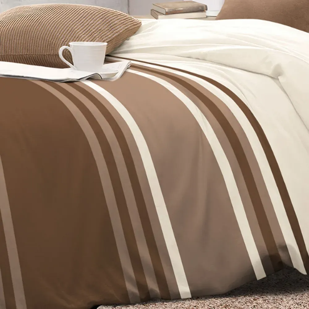 Velosso King Size Duvet Set - Chocolate, Polycotton