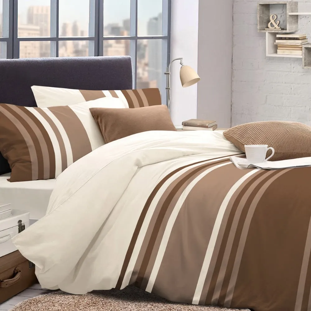 Velosso King Size Duvet Set - Chocolate, Polycotton