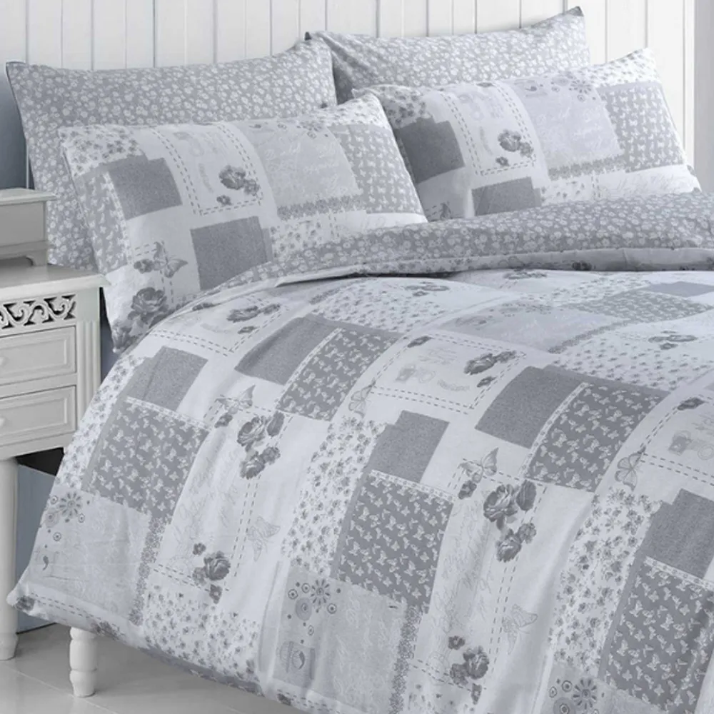 Velosso Maya Double Duvet Set - Grey