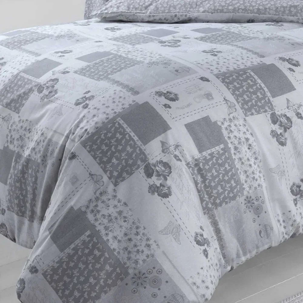 Velosso Maya Double Duvet Set - Grey