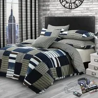 Velosso Single Duvet Set - Multi, Polycotton