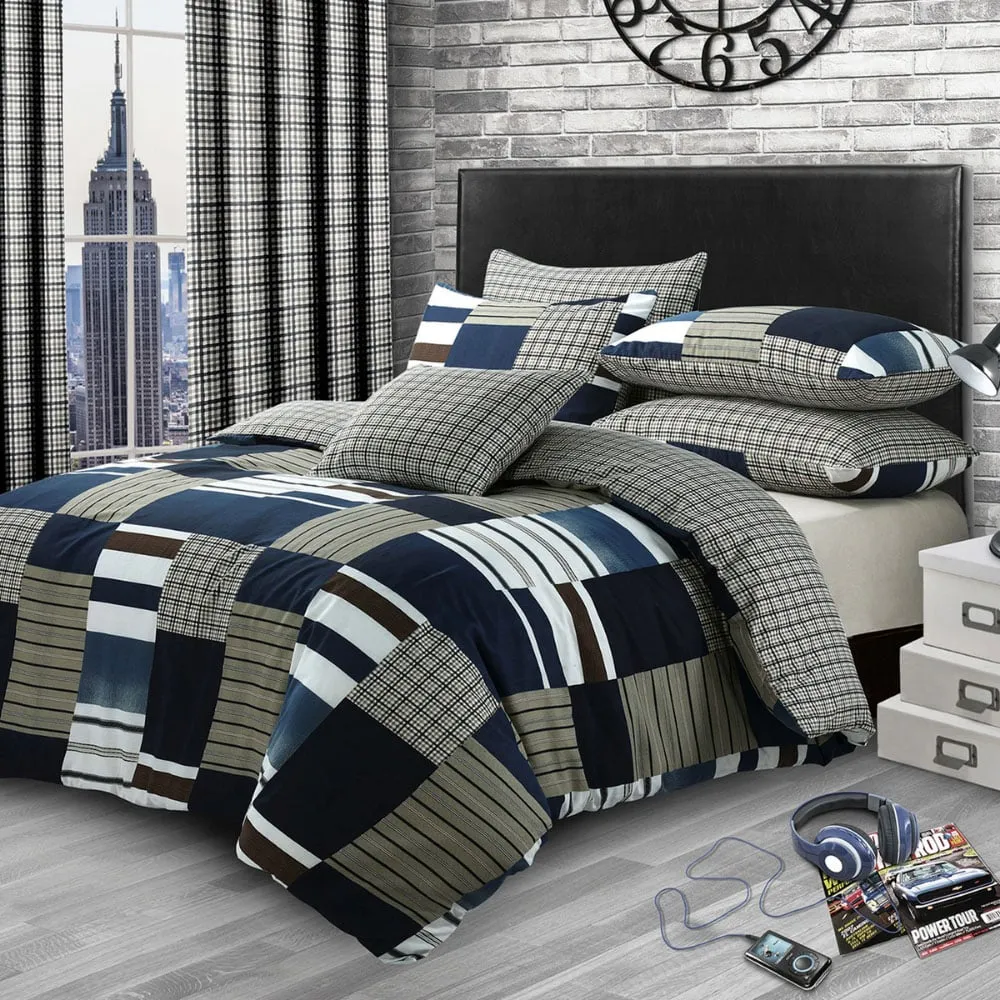 Velosso Single Duvet Set - Multi, Polycotton image