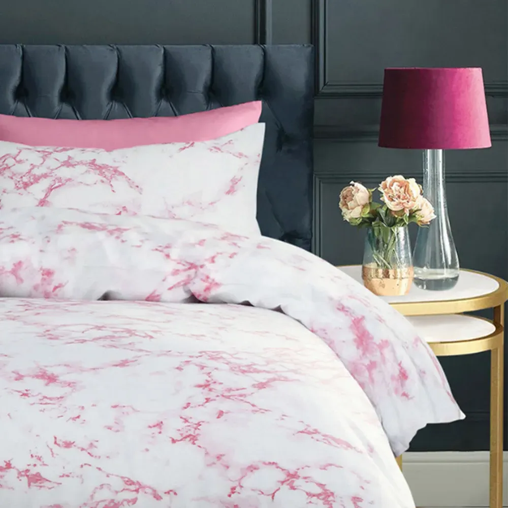 Velosso Single Duvet Set - Pink, Polycotton