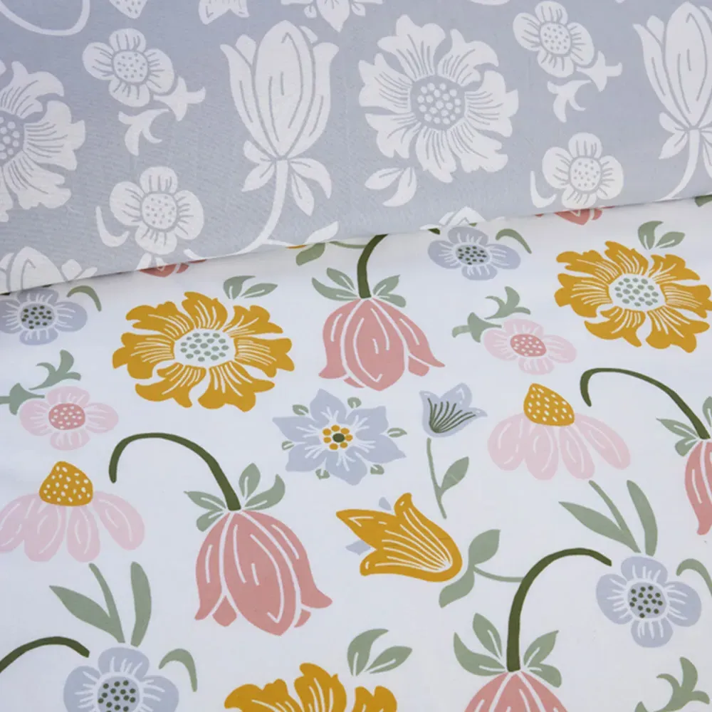 Victorian Bloom King Size Duvet Cover Set - Multi, Microfibre