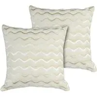 Waves Cushion Cover - Cream