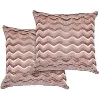 Waves Cushion Cover - Dusty Pink