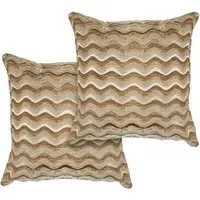 Waves Cushion Cover - Gold