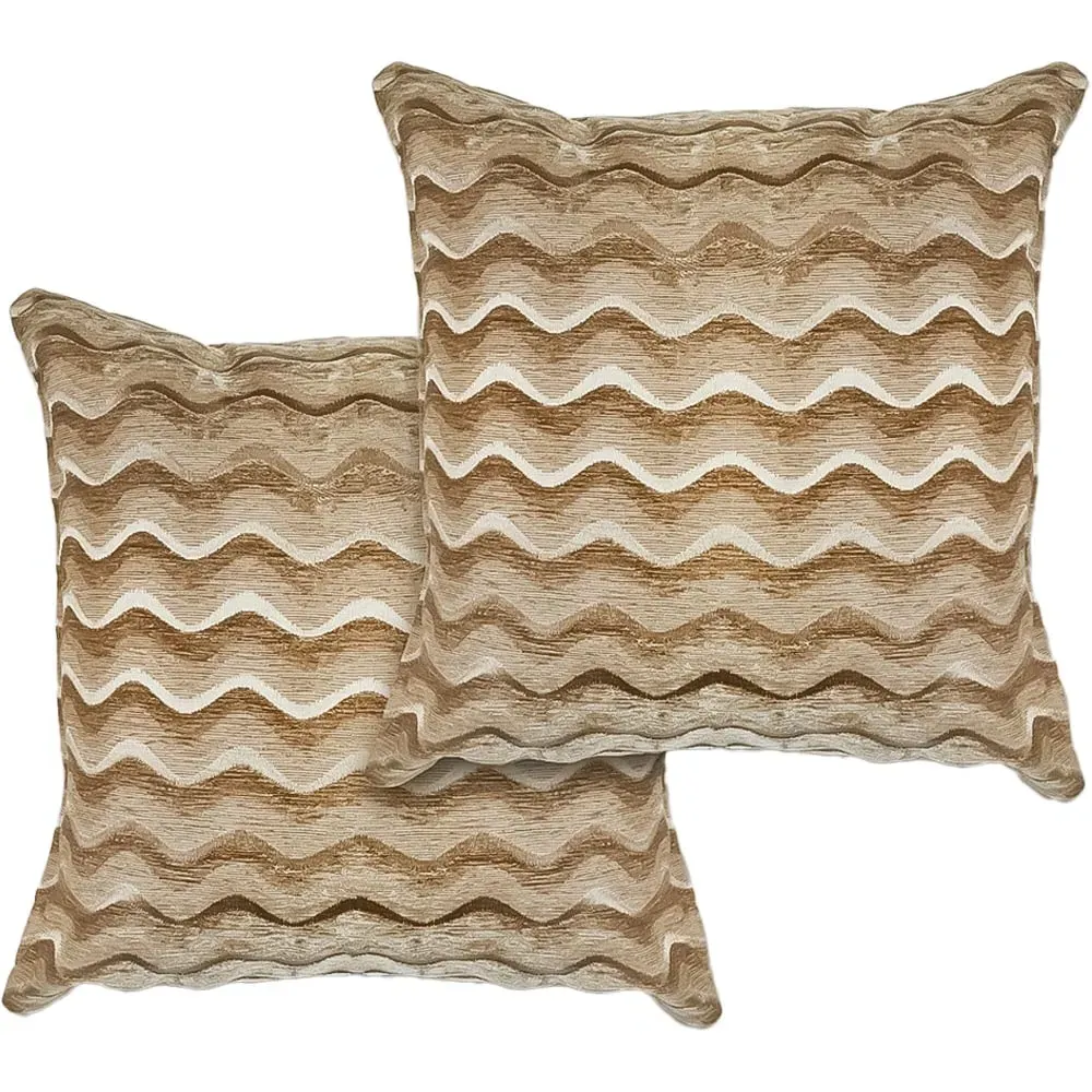 Waves Cushion Cover - Gold