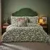 Hedera Super King Size Duvet Set - Green, Cotton