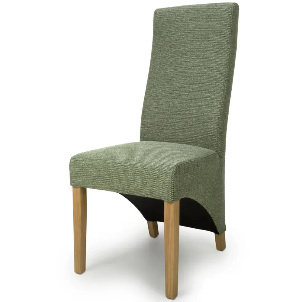 Baxter Set of 2 Weave Dining Chairs - Green