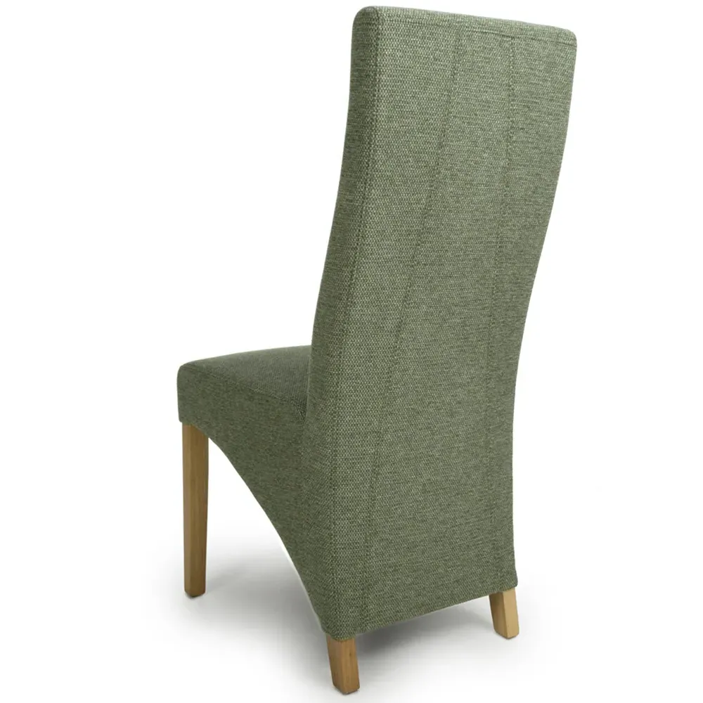 Baxter Set of 2 Weave Dining Chairs - Green