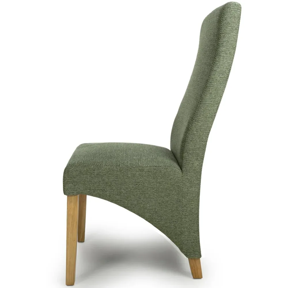 Baxter Set of 2 Weave Dining Chairs - Green