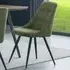 Cornith Set of 2 Dining Chairs - Green, Linen