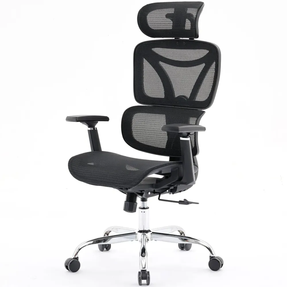 Elite Mesh Office Chair with Lumbar Support - Black