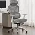 Elite Office Chair with Lumbar Support - Grey, Mesh