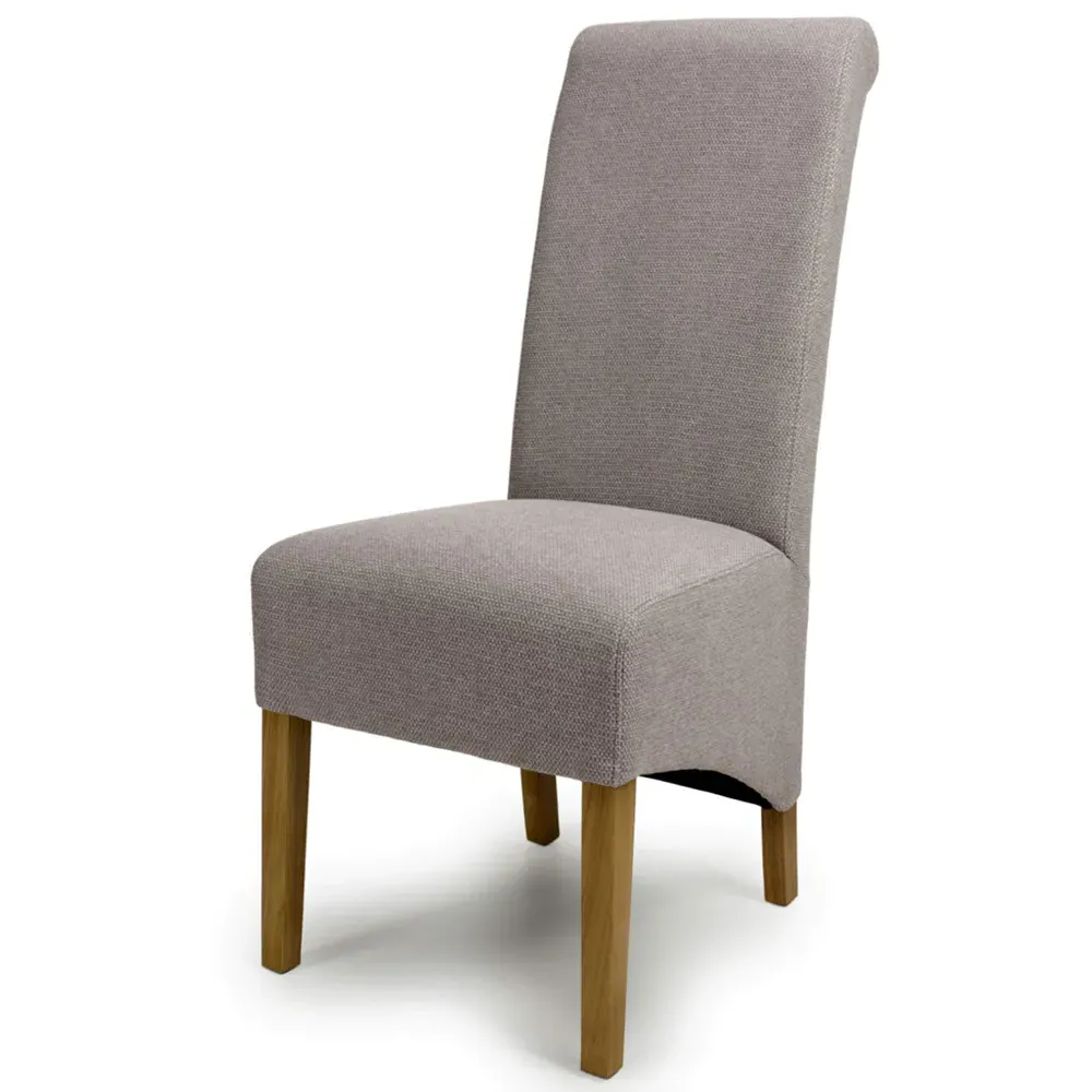 Krista Set of 2 Dining Chairs - Brown, Weave