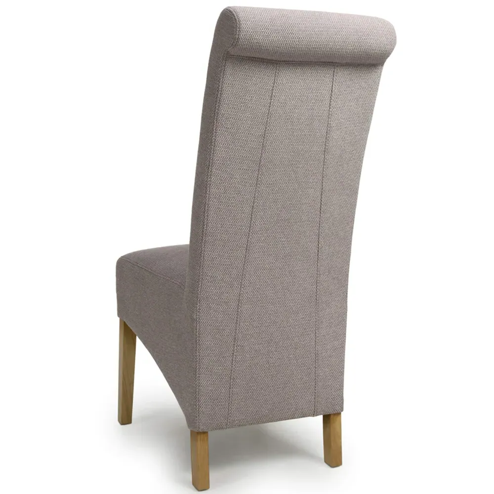 Krista Set of 2 Dining Chairs - Brown, Weave