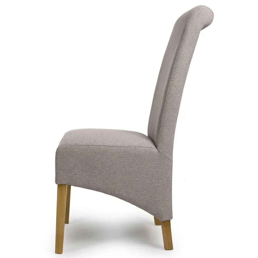 Krista Set of 2 Dining Chairs - Brown, Weave