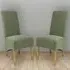 Krista Set of 2 Dining Chairs - Green, Weave
