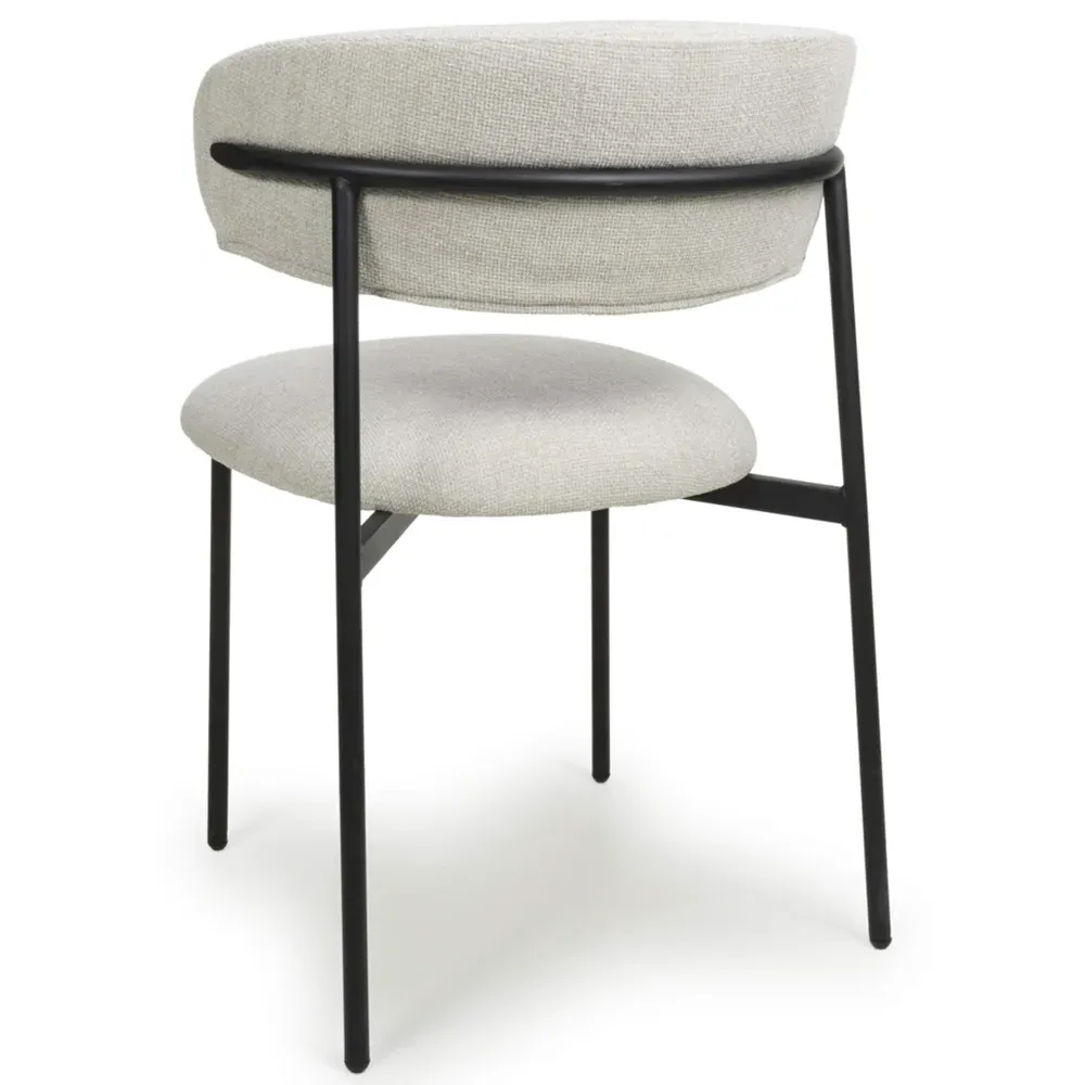 Marisa Set of 2 Dining Chairs - Cream, Linen