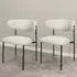 Marisa Set of 2 Dining Chairs - Cream, Linen
