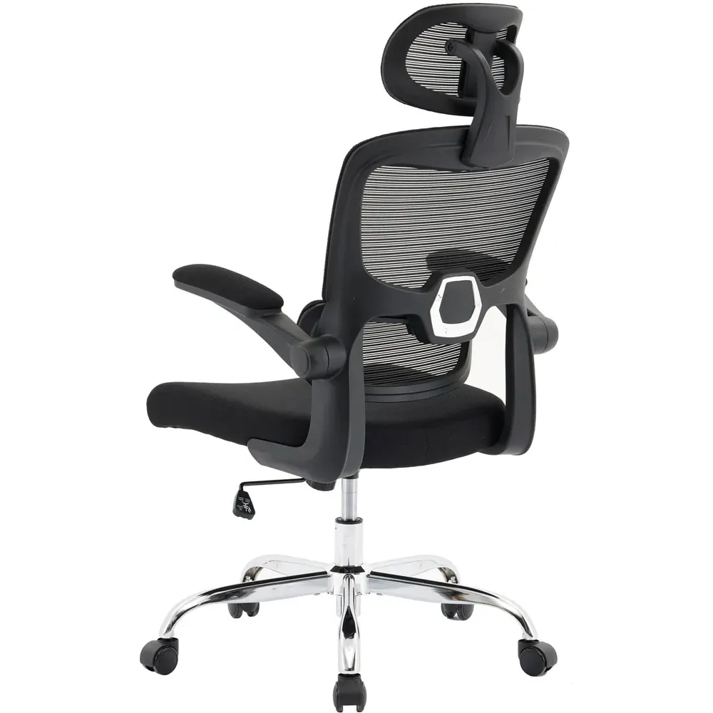 Mesh Office Chair with Lumbar Support - Black