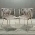 Ontario Set of 2 Dining Chairs - Cream, Chenille
