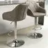 Serena Bar Stool Set of 2 - Cream, Leather