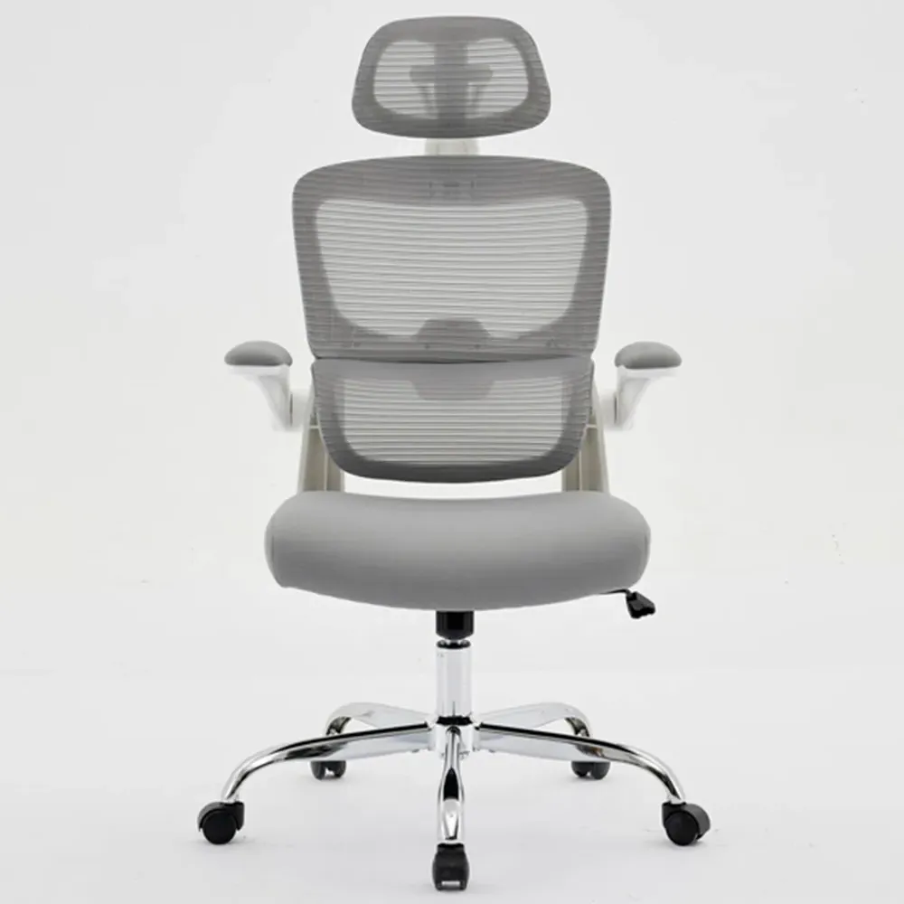 Supreme Office Chair with Lumbar Support - Grey, Mesh