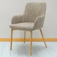 Sidcup Set of 2 Dining Chairs - Oatmeal, Tweed