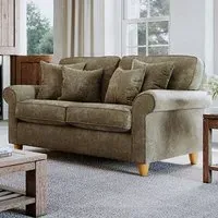 2-Seater Sofa - Green, Chenille