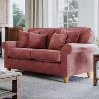 2-Seater Sofa - Red, Chenille