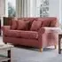 2-Seater Sofa - Red, Chenille