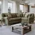 3-Seater Right Hand Corner Sofa - Green, Chenille