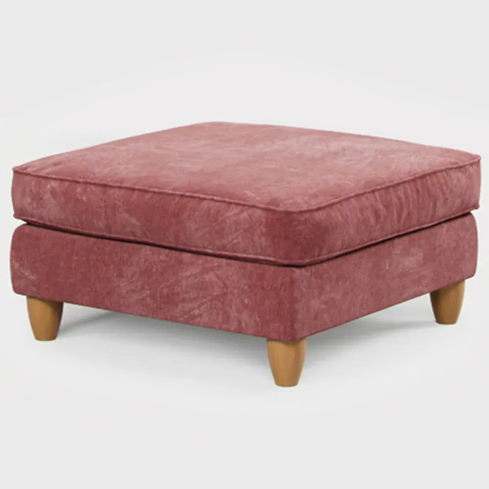 Glory Deep Terra Footstool - Red