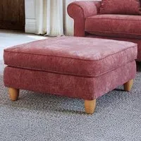 Glory Deep Terra Footstool - Red