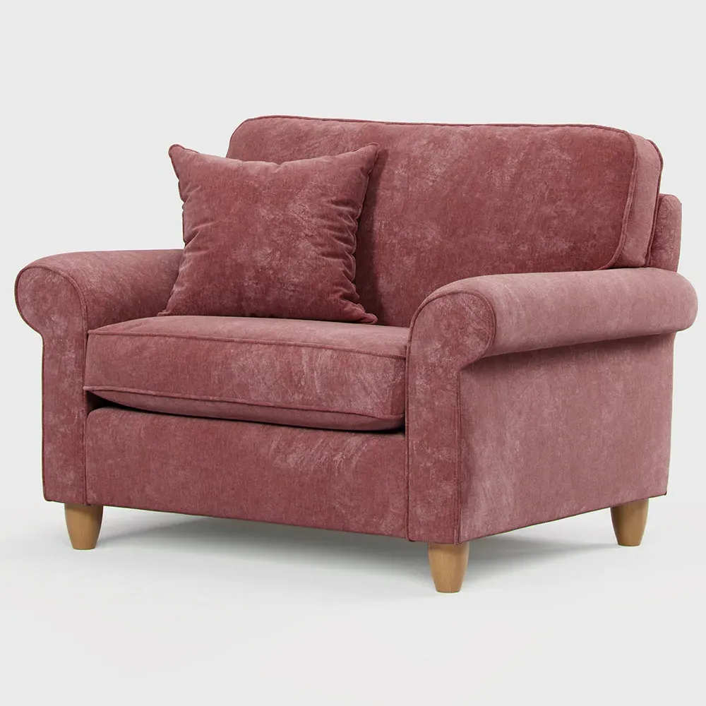 Glory Snuggle Chair - Deep Terra, Slub Chenille