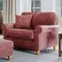 Glory Snuggle Chair - Deep Terra, Slub Chenille